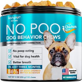 No Poo Chews for Dogs Stop Poop Eating Behavior Probiotics and Digestive Enzymes for Dogs Bad Breath Support for All Breeds Digestive and Gut Hea