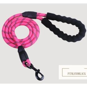 Reflective Dog Leash Nylon Pet Dog Leash Rope For Small Medium Large Dogs Walking Training Pet Suppiles (Option: Pink)