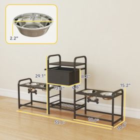 Dog Bowls /Pet Feeding Storage (Option: defaulttitle)